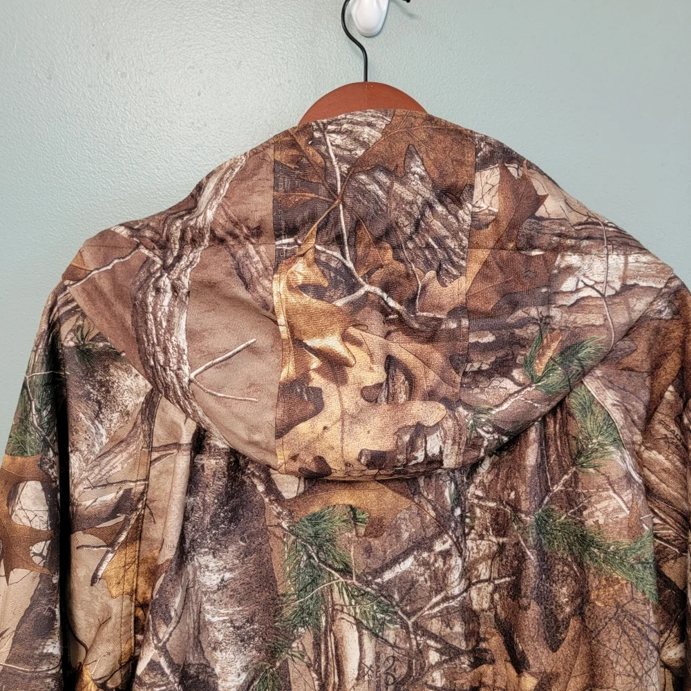 Vintage Herter's Mens‎ Size XL Hunting Realtree Camouflage Hooded Outdoor Jacket